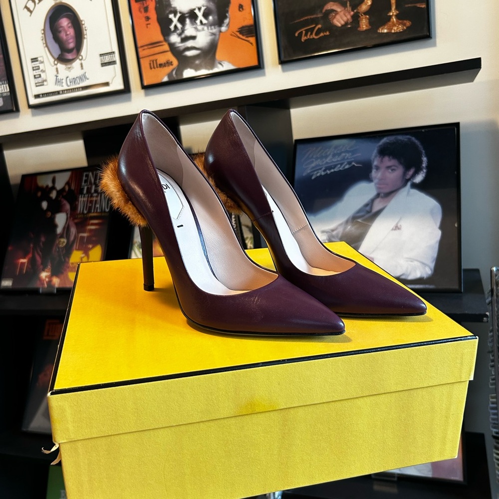 FENDI - Pump featuring Mink Trim